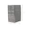 Mind Reader Silver 10-Compartment Mesh Desk Organizer